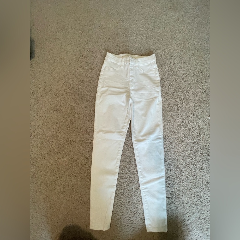 White American Eagle Curvy Hi-rise Jegging